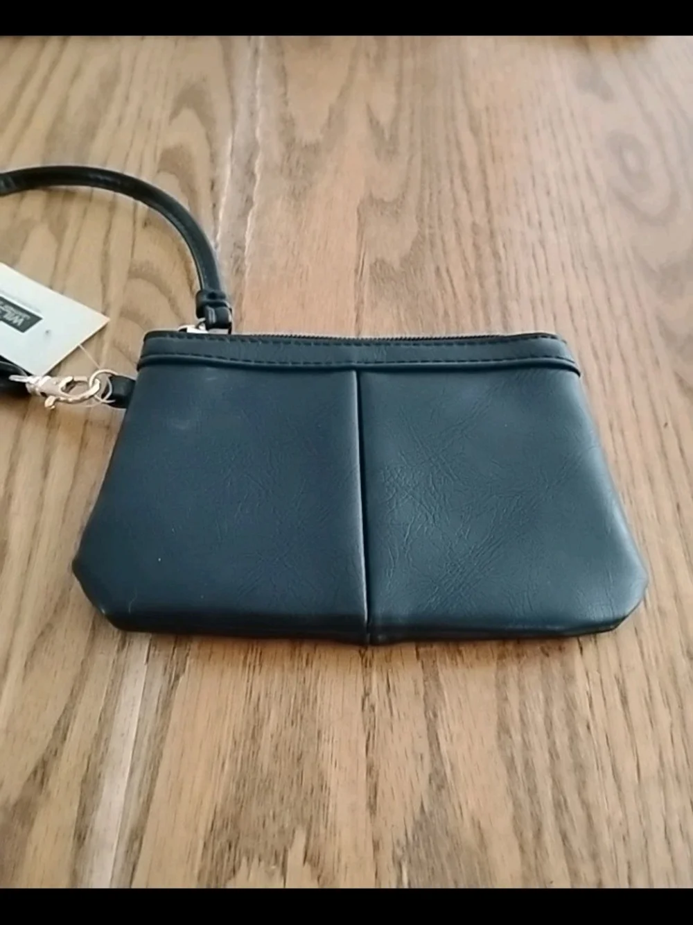 Wilsons Leather - Black Leather - Wristlet Clutch - NEW with Tags